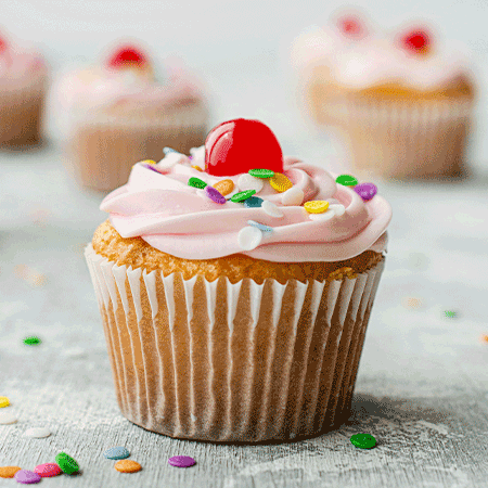 クリームカップケーキ